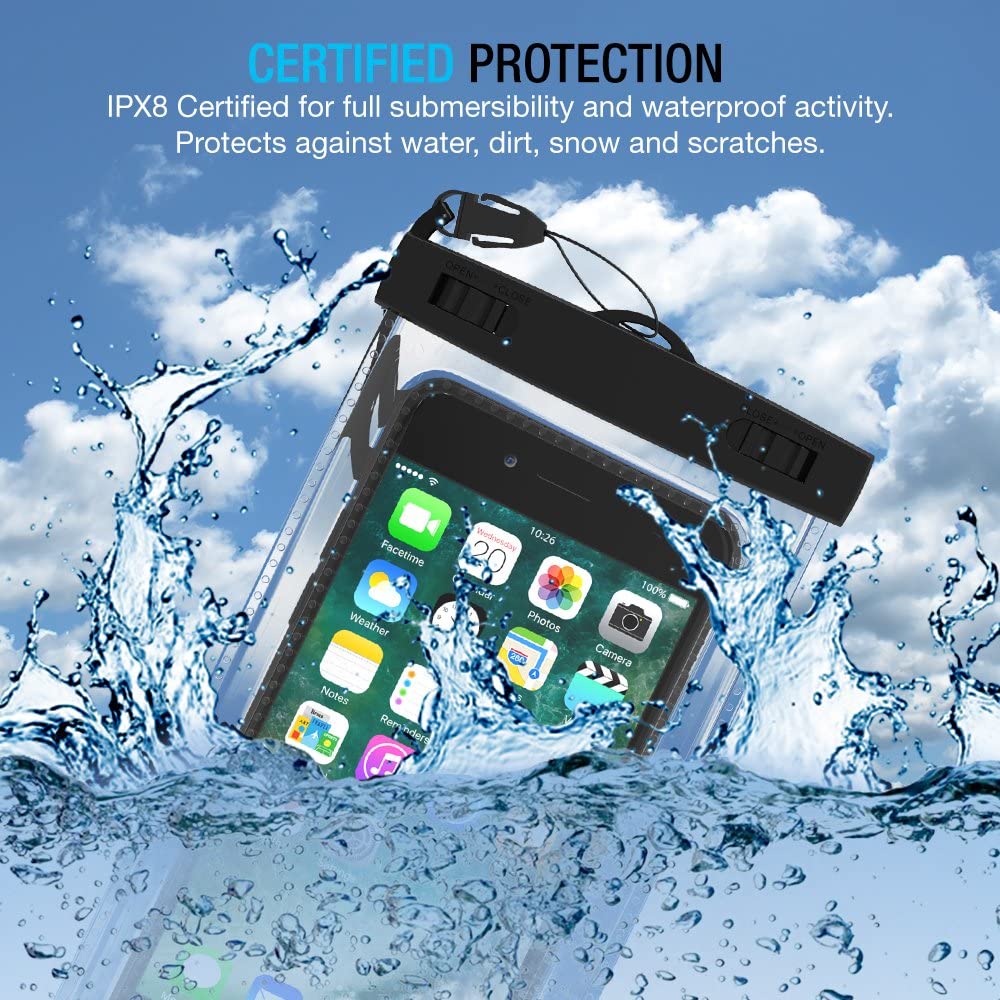 UNIVERSAL WATERPROOF CASE [2 PACK] – CLEAR