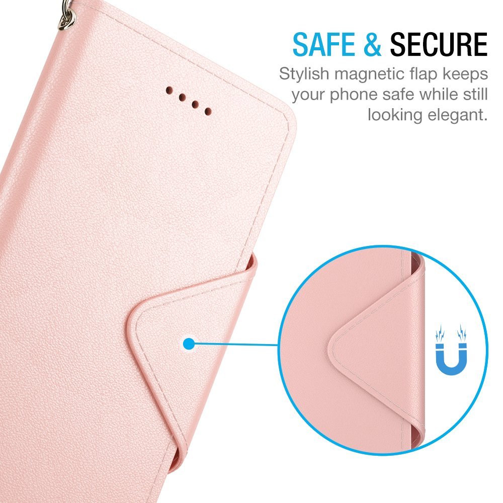FOLIO WALLET CASE – IPHONE 7 PLUS [ROSE GOLD]