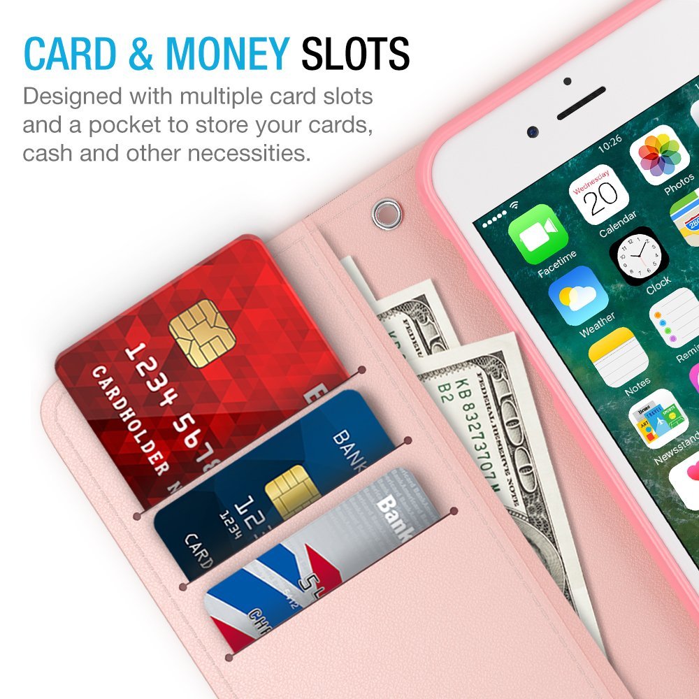 FOLIO WALLET CASE – IPHONE 7 PLUS [ROSE GOLD]