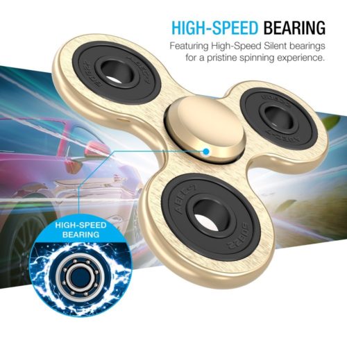 FIDGET SPINNER – METAL ALUMINUM [GOLD]