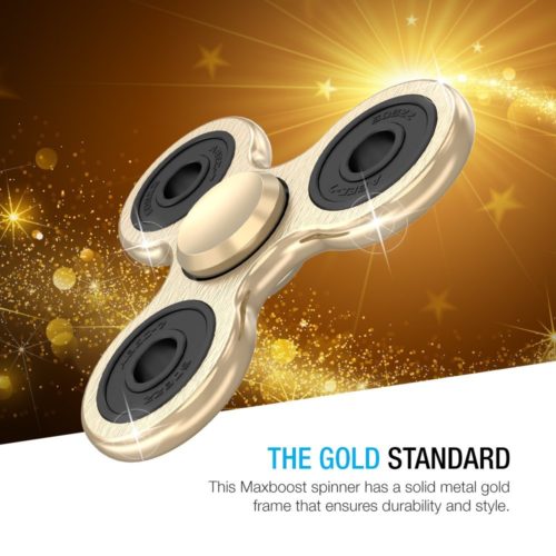 FIDGET SPINNER – METAL ALUMINUM [GOLD]