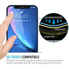 Maxboost Screen Protector with Anti-Blue Compatible Apple iPhone 11 and iPhone XR (3 Pack)