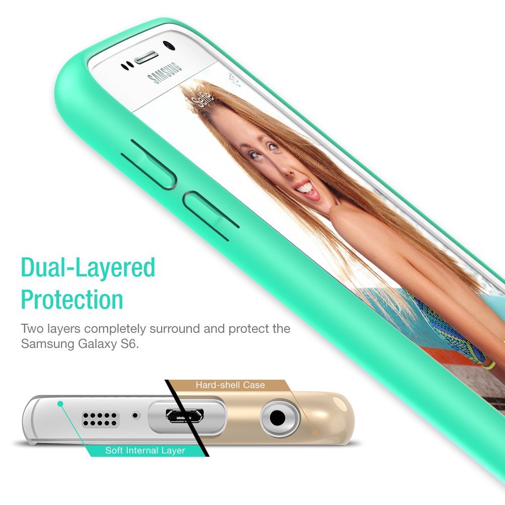 VIBRANCE CASE – SAMSUNG GALAXY S6 [TURQUOISE/CHAMPAGNE GOLD]