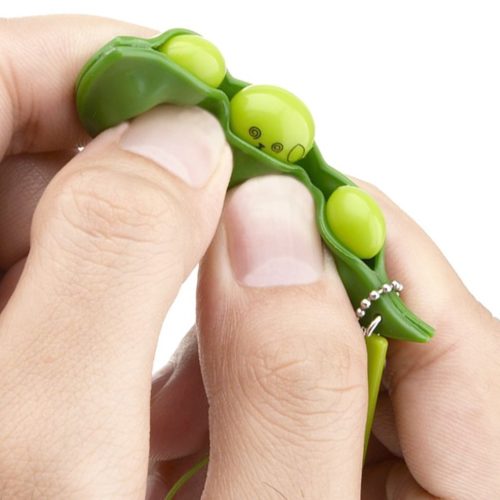SQUEEZE-A-BEAN FIDGET TOY – KEYCHAIN SET [3 PACK]
