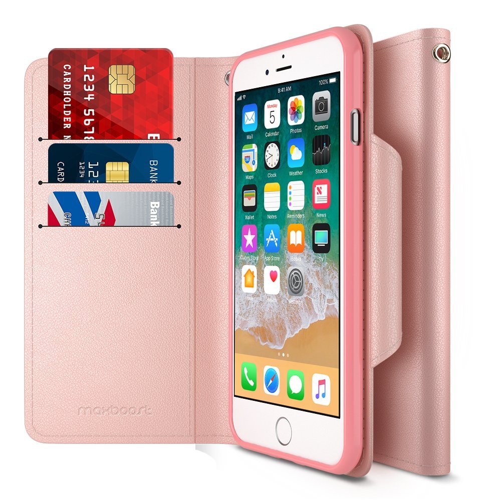 FOLIO WALLET CASE – IPHONE 8 PLUS [PINK]