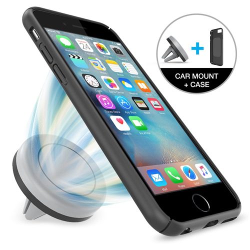 CAR MOUNT + CASE – IPHONE 6/6S [BLACK]