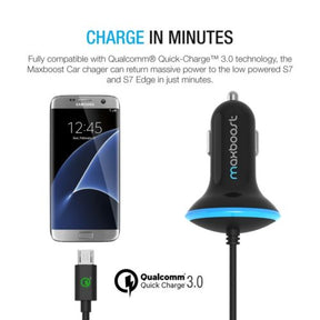 CAR CHARGER W/ MICRO USB CABLE – QUICK CHARGE 3.0