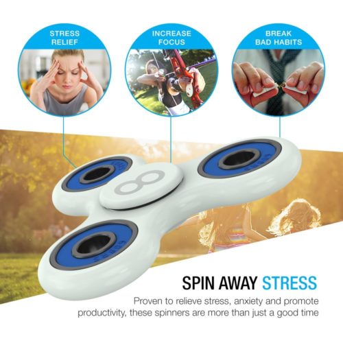 FIDGET FOCUS TOY [WHITE/BLACK]