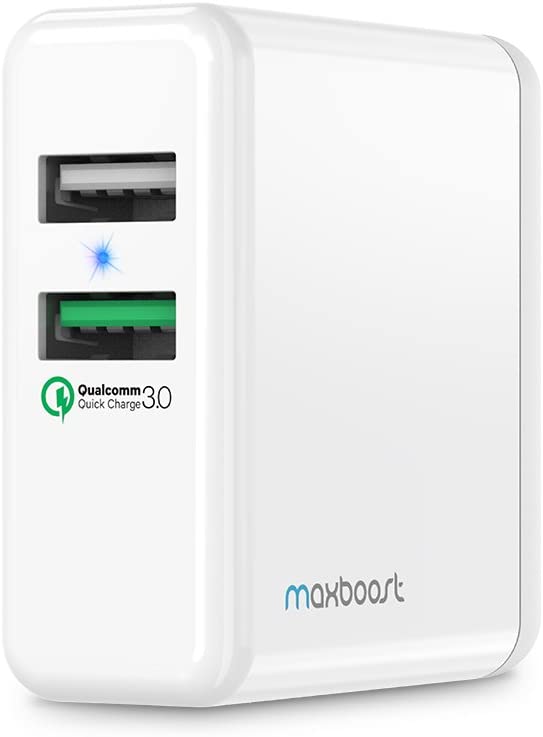 Maxboost Phone Wall Charger Quick Charge 3.0 30W Dual Port